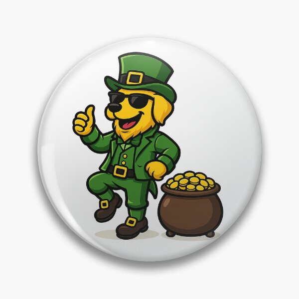 Item preview, Leprechaun Napkin - Golden Retriever designed and sold by NapkinStuff.