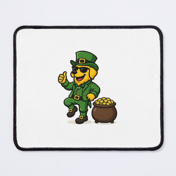 Item preview, Leprechaun Napkin - Golden Retriever designed and sold by NapkinStuff.