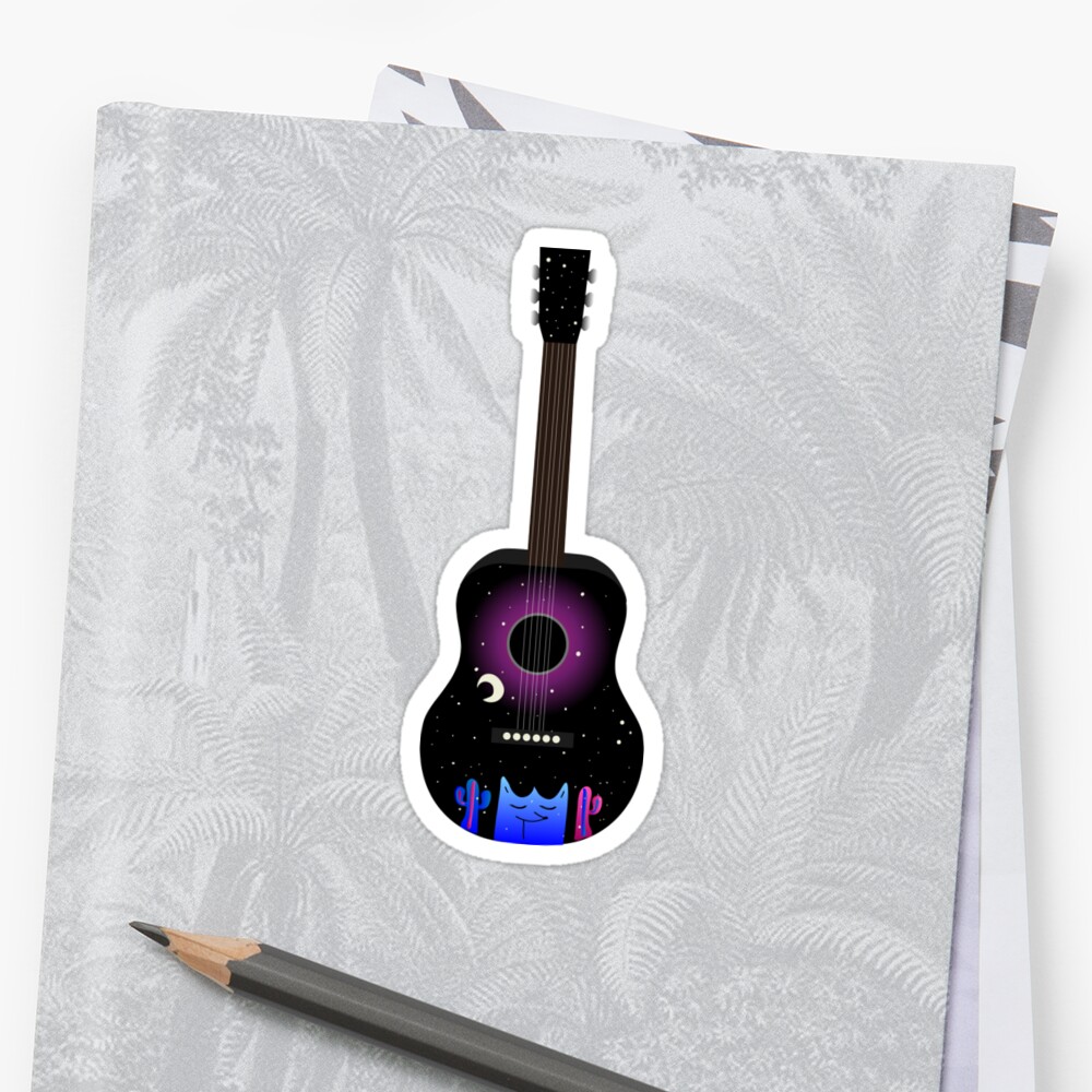 "Harry Styles Two Ghosts Galaxy Guitar" Sticker by ...