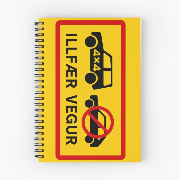 Item preview, Difficult Road (Illfær Vegur) - Icelandic Road Sign designed and sold by Signs of Iceland.