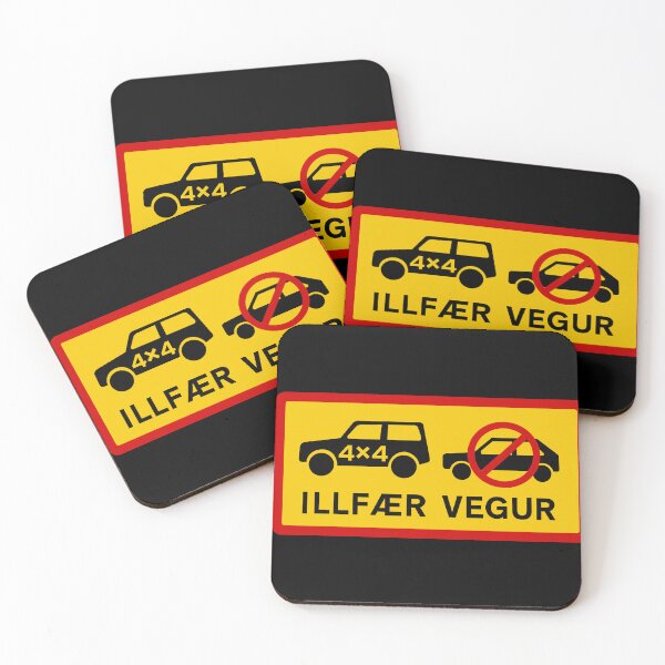 Item preview, Difficult Road (Illfær Vegur) - Icelandic Road Sign designed and sold by Signs of Iceland.