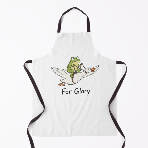 Item preview, Frog Riding Goose - For Glory | Funny Cottagecore Meme designed and sold by NeonSketch Lab.