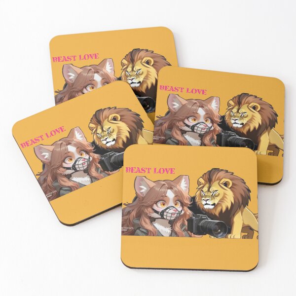 Item preview, Anime Cat Girl & Wild Lion - Digital Art Concept designed and sold by BLUESKY11a.