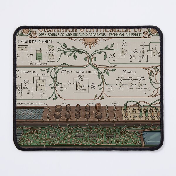 Item preview, Open-Source Solar Audio Synthesizer Circuit Schematic designed and sold by MintedMinds.