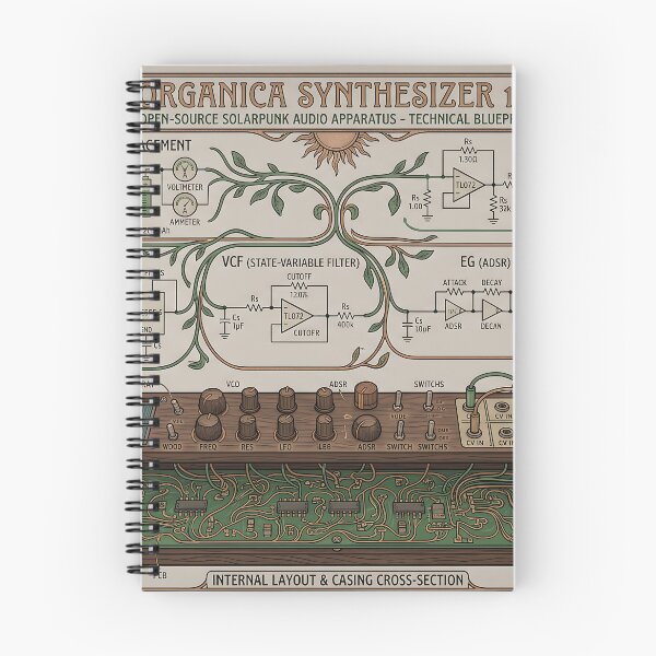 Item preview, Open-Source Solar Audio Synthesizer Circuit Schematic designed and sold by MintedMinds.