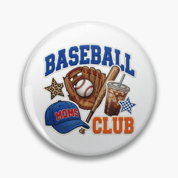 Item preview, Baseball Moms Club Chenille Patch Sports Mom Ice Coffee Graphic designed and sold by raedattia.