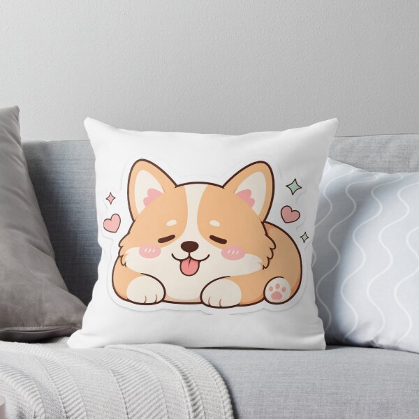 Item preview, Sleepy Corgi with Tongue Out Sticker designed and sold by ImagoLens.