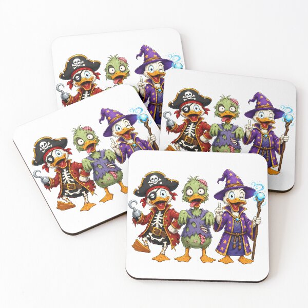 Item preview, Cute Halloween Duck Trio Pirate Zombie Wizard Cartoon Design designed and sold by fay11982.
