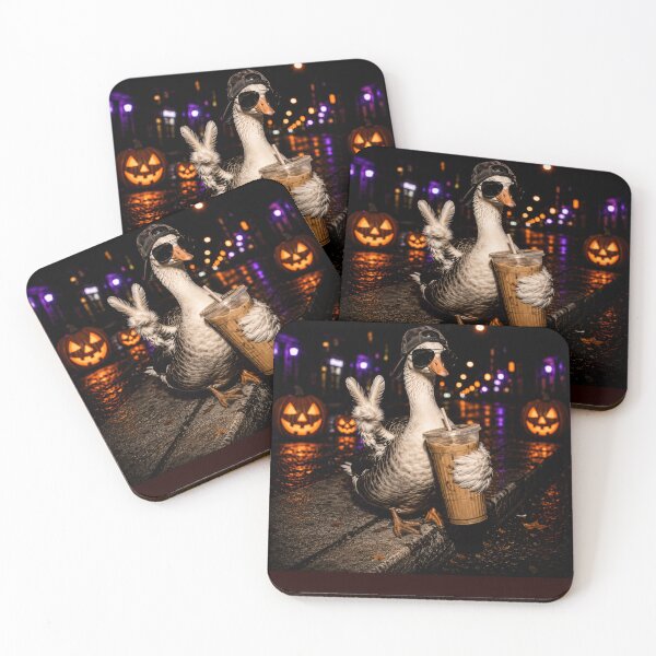 Item preview, Funny Halloween Goose Coffee Pumpkin Spooky Bird Fall designed and sold by Artbyrome.