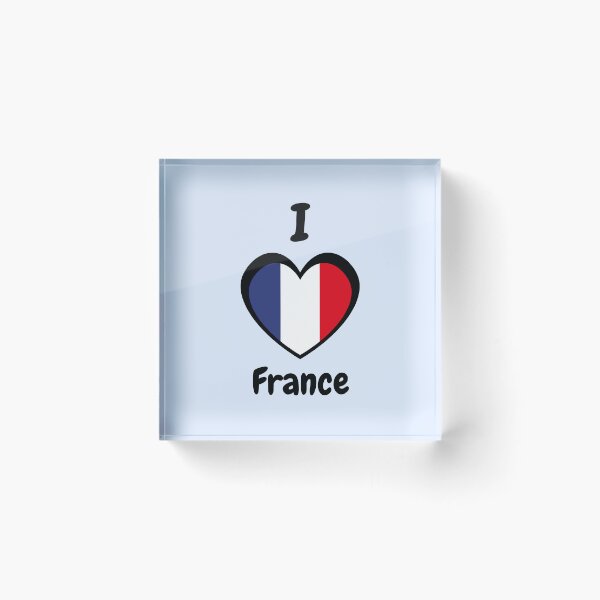 Item preview, France Flag Heart - I Love France designed and sold by creativerooney.