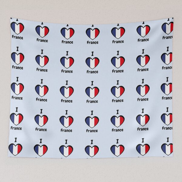 Item preview, France Flag Heart - I Love France designed and sold by creativerooney.