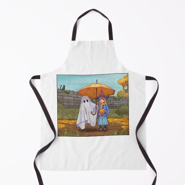 Item preview, A Witch, a Ghost, and a Cat on a Walk designed and sold by raZNOTova | TONZ.