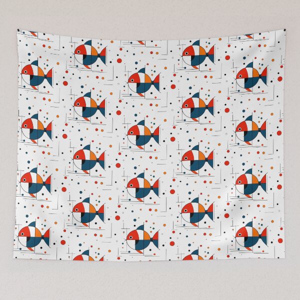 Item preview, Fun Fish Abstract Art designed and sold by FarieArt.