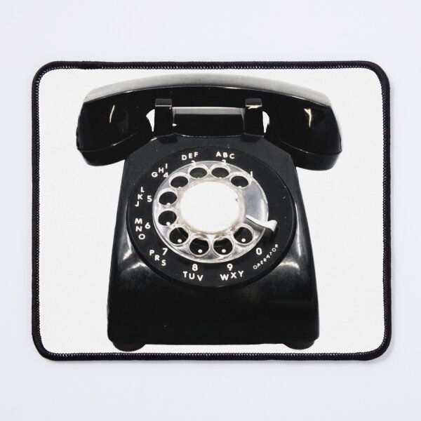 Item preview, Vintage retro rotary dial black phone designed and sold by E-W-D.