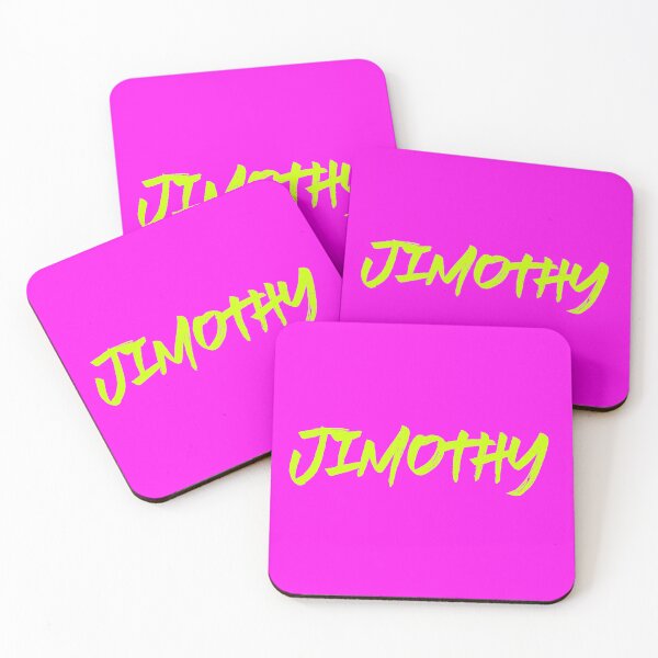 Item preview, Jimothy Funny Name Neon Green Brush Typography designed and sold by EchoPrint Co..
