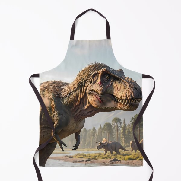 Item preview, Tyrannosaurus Rex Dinosaur World Jurassic Landscape Art designed and sold by ART ATTACK ZONE.