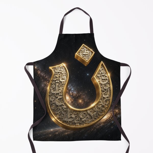 Item preview, Majestic 3D Golden Cosmic Letter N Space Art designed and sold by yosefabutair.