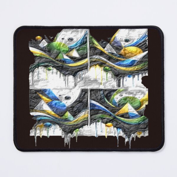 Item preview, flow state wrinkled varnish br colorful geometric abstract design designed and sold by SmashingDeals.