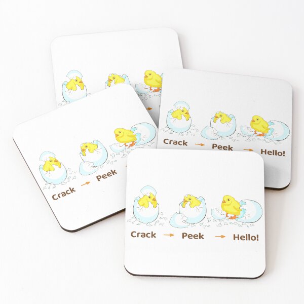 Item preview, Baby Chick Hatching Stages – Crack, Peek, Hello! designed and sold by OrPolly.