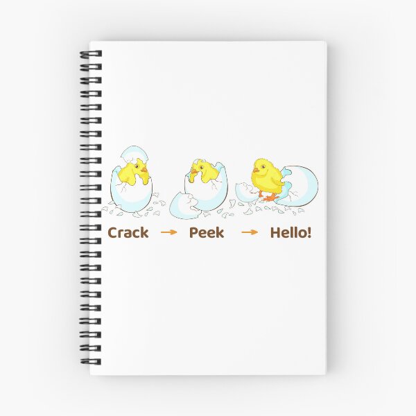 Item preview, Baby Chick Hatching Stages – Crack, Peek, Hello! designed and sold by OrPolly.