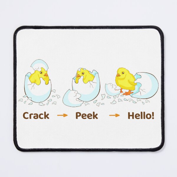 Item preview, Baby Chick Hatching Stages – Crack, Peek, Hello! designed and sold by OrPolly.
