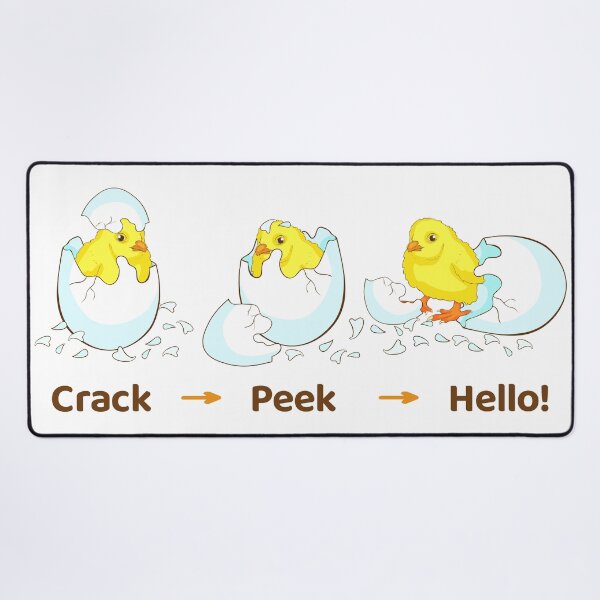 Item preview, Baby Chick Hatching Stages – Crack, Peek, Hello! designed and sold by OrPolly.