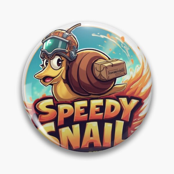 Item preview, Speedy Snail Delivery - Fast Shipping Funny Cartoon Meme designed and sold by NeonSketch Lab.