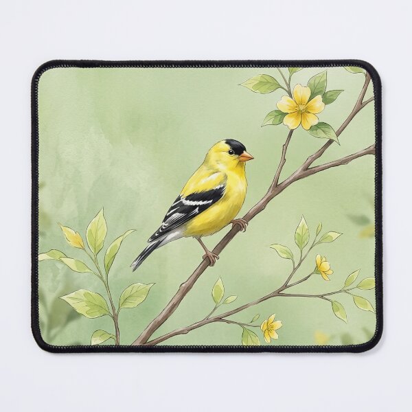 Item preview, American Goldfinch Watercolor Wildlife Bird Art designed and sold by MaverlyShop.