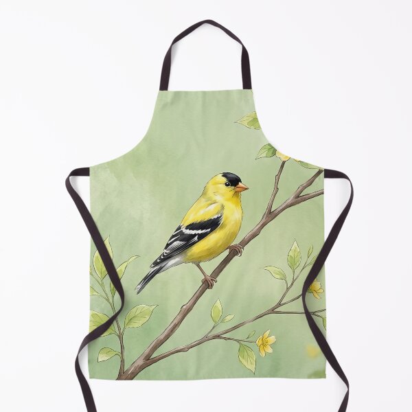 Item preview, American Goldfinch Watercolor Wildlife Bird Art designed and sold by MaverlyShop.
