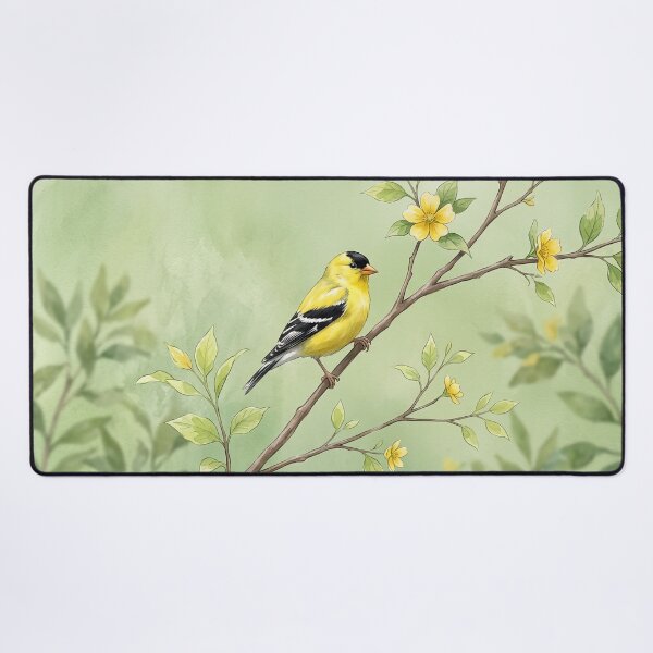 Item preview, American Goldfinch Watercolor Wildlife Bird Art designed and sold by MaverlyShop.