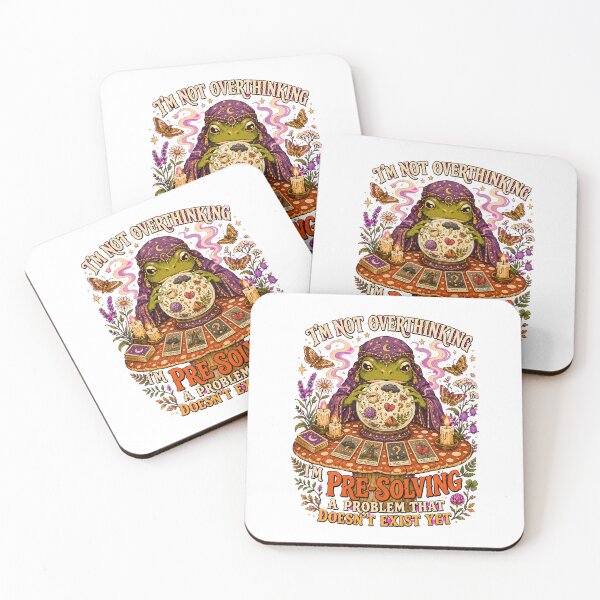 Item preview, Overthinking Frog Fortune Teller - Mystical Tarot Cottagecore Art designed and sold by BumbleBloom7.