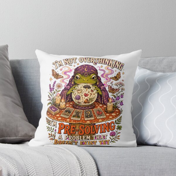 Item preview, Overthinking Frog Fortune Teller - Mystical Tarot Cottagecore Art designed and sold by BumbleBloom7.