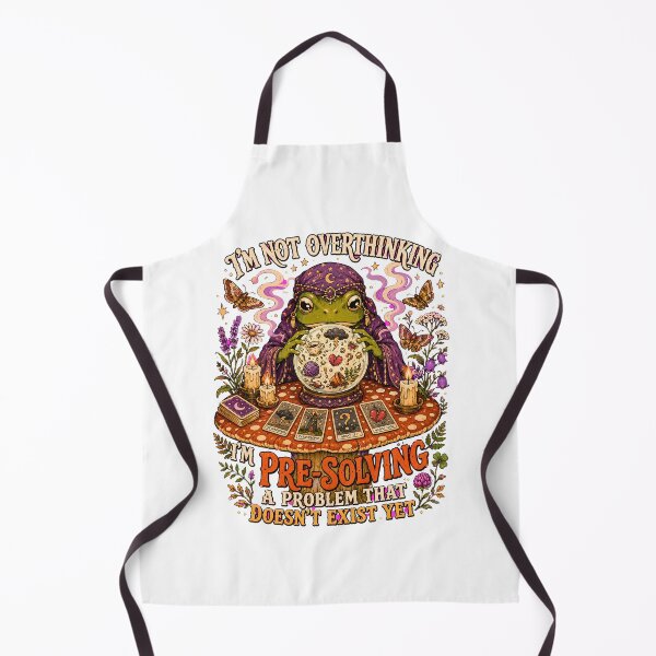 Item preview, Overthinking Frog Fortune Teller - Mystical Tarot Cottagecore Art designed and sold by BumbleBloom7.