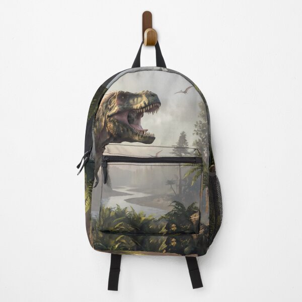 Item preview,  Velociraptor Tyrannosaurus Rex Dinosaur World Jurassic Landscape Art designed and sold by ART ATTACK ZONE.