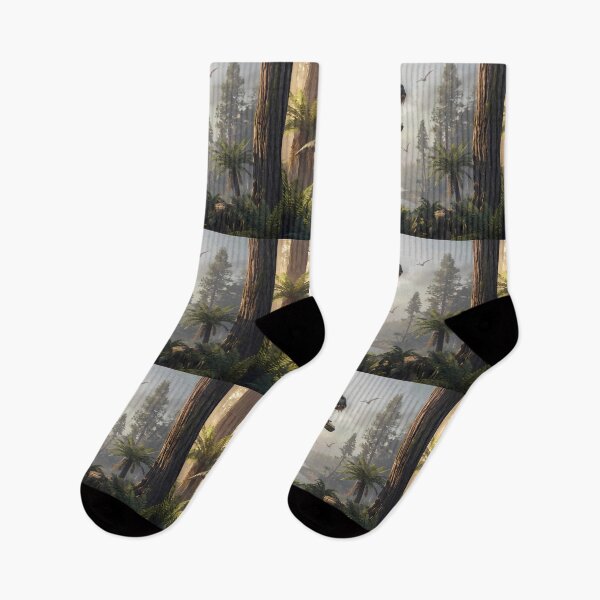 Item preview,  Velociraptor Tyrannosaurus Rex Dinosaur World Jurassic Landscape Art designed and sold by ART ATTACK ZONE.