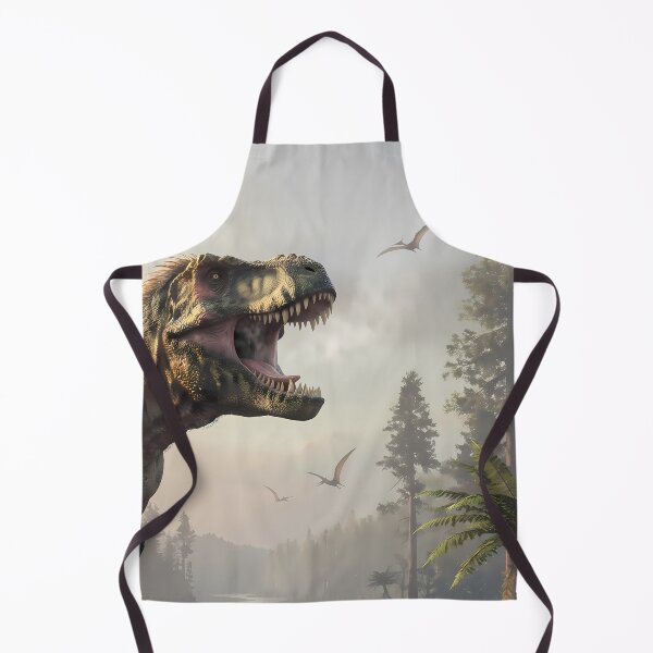 Item preview, Velociraptor Tyrannosaurus Rex Dinosaur World Jurassic Landscape Art designed and sold by ART ATTACK ZONE.