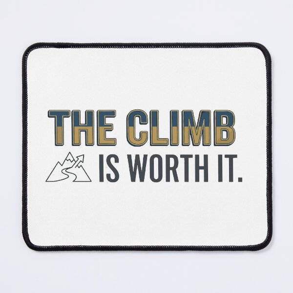 Item preview, Motivational Quote The Climb is Worth It Typography with Mountain Icon designed and sold by syerwil.