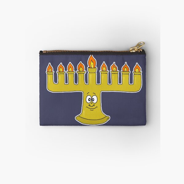 Item preview, Cute Happy Menorah Sticker | Hanukkah Festival of Lights Cartoon designed and sold by MyxaART.