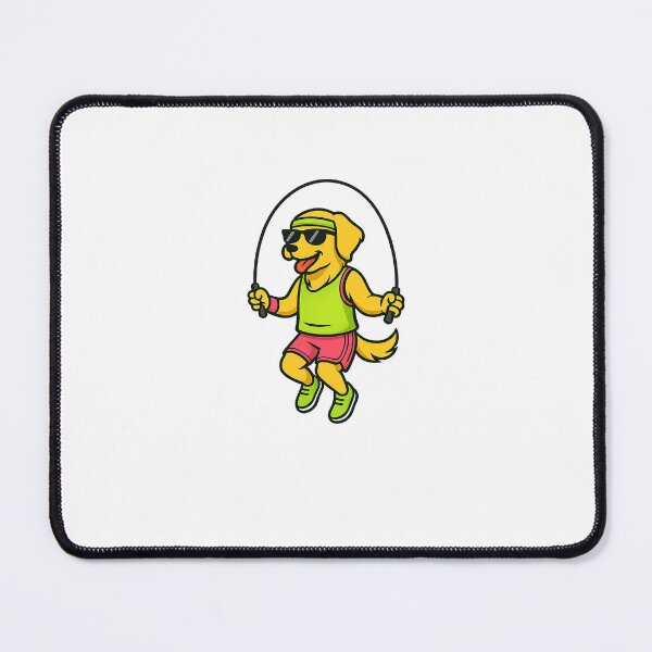 Item preview, Jumping Rope Napkin - Golden Retriever designed and sold by NapkinStuff.