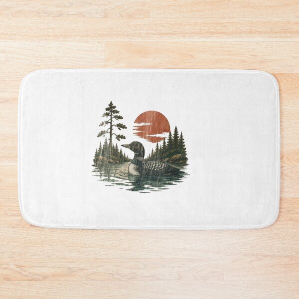 Item preview, Vintage Loon Lake Nature Retro Wildlife Bird designed and sold by Gbriel3.