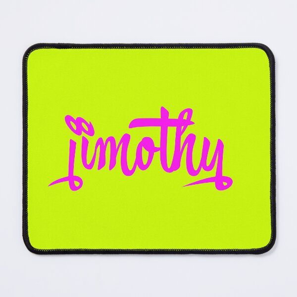 Item preview, Jimothy Funny Name Neon Pink Brush Typography designed and sold by EchoPrint Co..