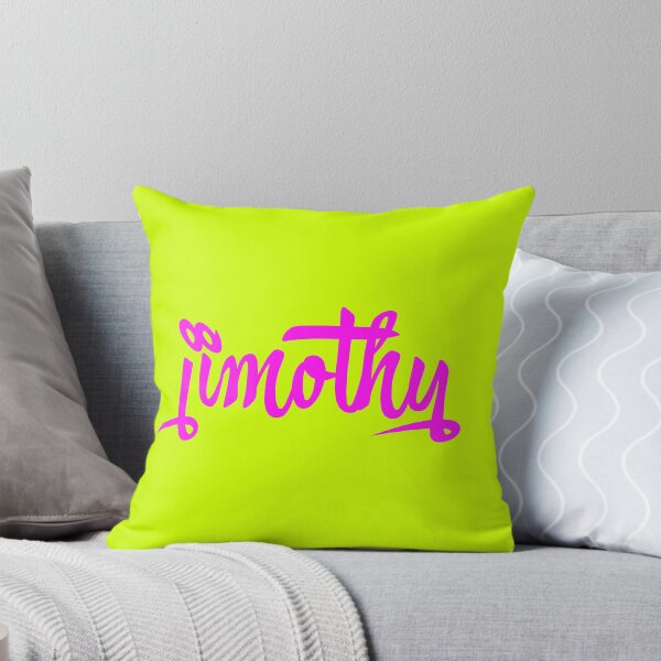 Item preview, Jimothy Funny Name Neon Pink Brush Typography designed and sold by EchoPrint Co..