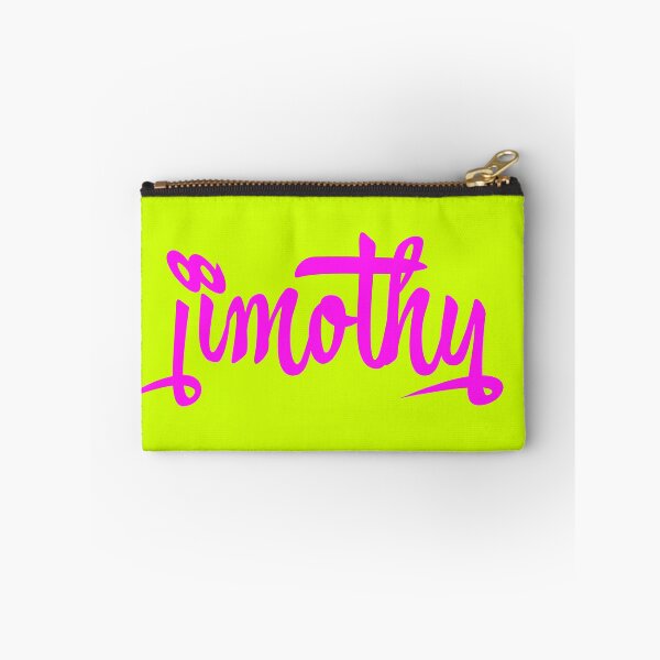 Item preview, Jimothy Funny Name Neon Pink Brush Typography designed and sold by EchoPrint Co..