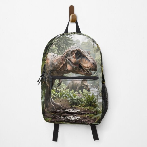Item preview,  Triceratops Tyrannosaurus Rex Dinosaur World Jurassic Landscape Art designed and sold by ART ATTACK ZONE.