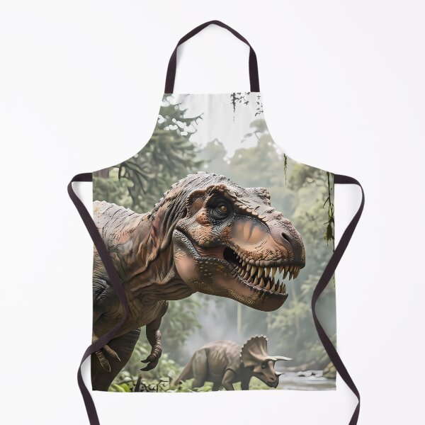 Item preview, Triceratops Tyrannosaurus Rex Dinosaur World Jurassic Landscape Art designed and sold by ART ATTACK ZONE.