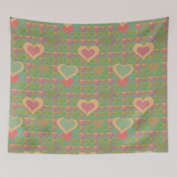 Item preview, Pastel Love Tartan: Distressed and remembered edition (pattern) designed and sold by Cathedral of Curiosity.
