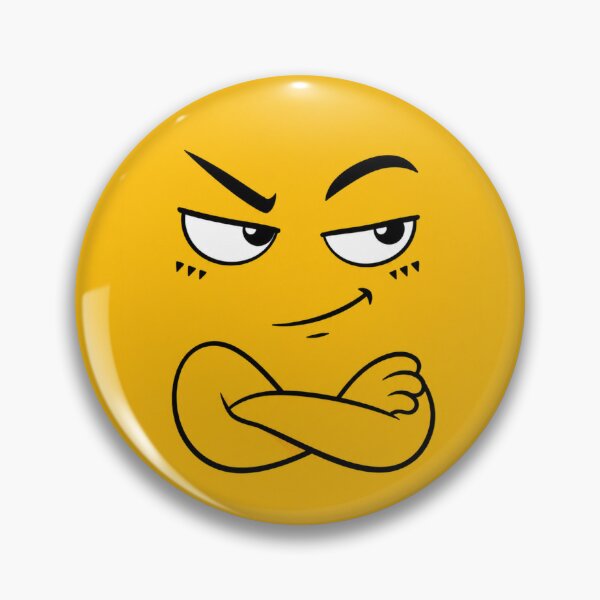 Item preview, Confident Smug Folded Hands Emoji designed and sold by PunchDrop.