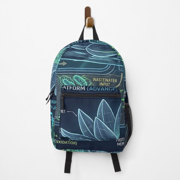 Item preview, Floating Algal Microbial Fuel Cell Scientific Diagram designed and sold by MintedMinds.