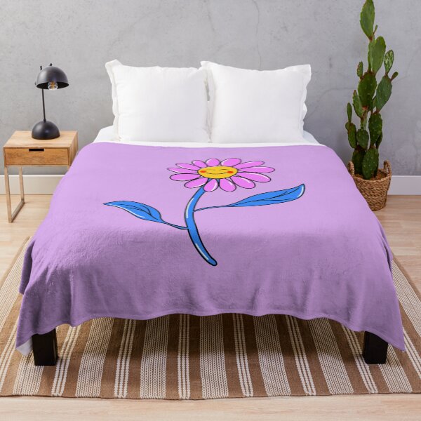 Item preview, Cute Cartoon Smiling Pink Daisy Flower Kawaii Art designed and sold by SolutionsArt.