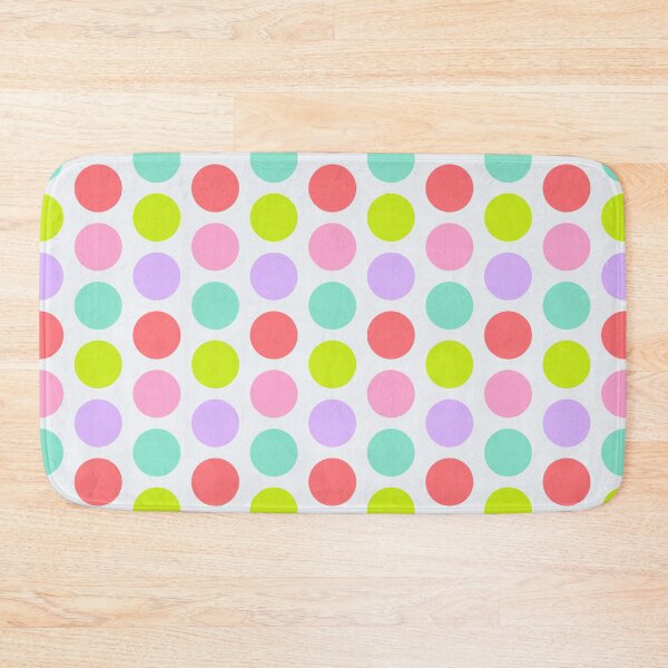 Item preview, Colorful Polka Dots Pattern in Soft Rainbow Pastels designed and sold by WD-Artist.